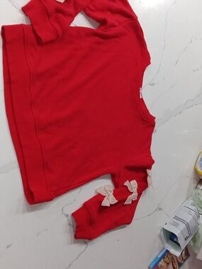 Owillo Red Crewneck Sweatshirt XL